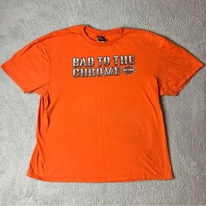 2010 Harley Davidson Laconia New Hampshire Orange Size 3XL T Shirt